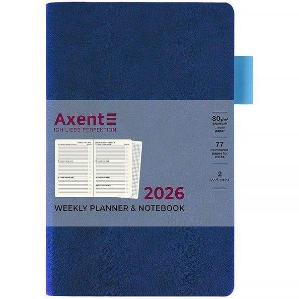 Щотижневик 2026 Partner Muse Soft, 125*195, синій 8527-26-3-A фото
