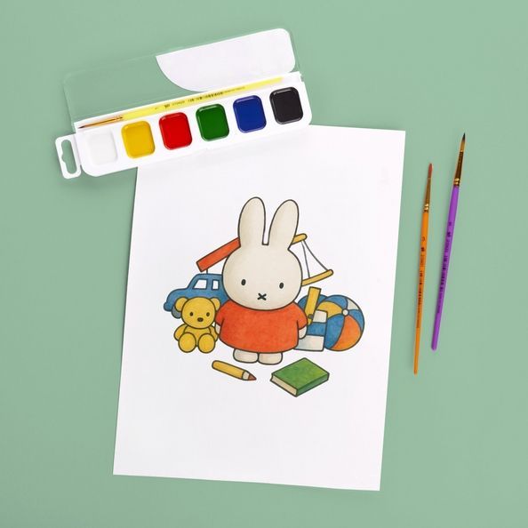 Фарби акварельні Yes Miffy 6 кол. медові б/п 110317 фото