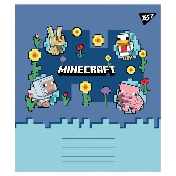 А5/12 лін. Yes Minecraft Spring, зошит учнівський шкільний (5шт.) 767591 фото