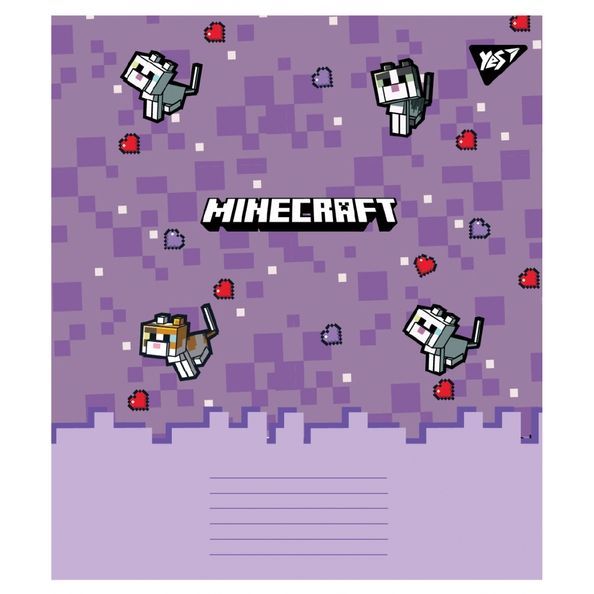 А5/12 лін. Yes Minecraft Spring, зошит учнівський шкільний (5шт.) 767591 фото