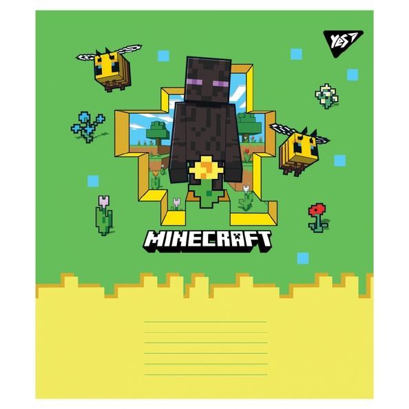 А5/12 лін. Yes Minecraft Spring, зошит учнівський шкільний (5шт.) 767591 фото