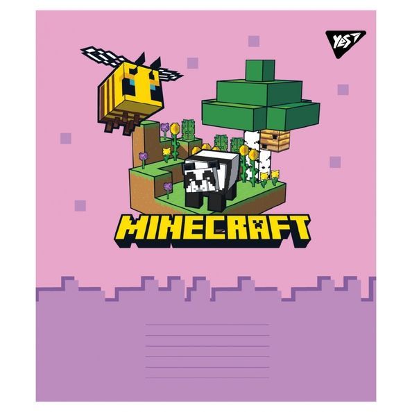 А5/12 лін. Yes Minecraft Spring, зошит учнівський шкільний (5шт.) 767591 фото