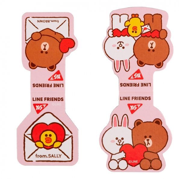 Закладки магнітні YES Line Friends, 2шт. 707826 фото