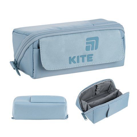 Пенал Kite 2702-2 сіро-блакитний K26-2702-2 фото