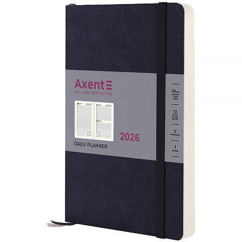 Щоденник 2026 Partner Soft Skin, 145*210, синій 8810-26-02-A фото