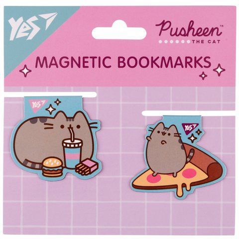 Закладки магнітні Yes "Pusheen food", 2шт 708104 фото