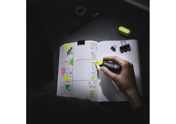 Набір маркерів текстовиділювачів SCHNEIDER JOB 1-4,5 мм, 6 кольорів в блістері S115096 фото
