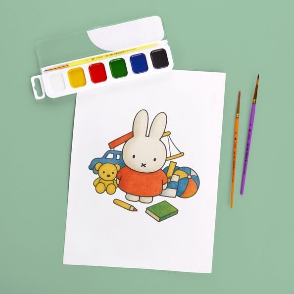 Фарби акварельні Yes Miffy 8 кол. медові б/п 110318 фото
