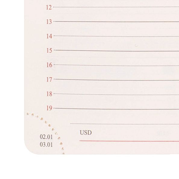 Щоденник діловий А5 Leo Planner датований 2027 "Royal", твердий, бордовий, 368 сторінок 252770 фото