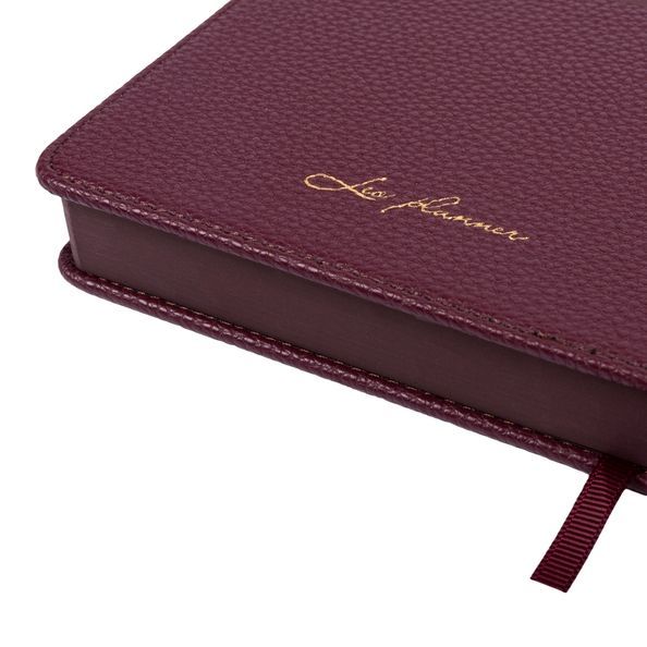 Щоденник діловий А5 Leo Planner датований 2027 "Royal", твердий, бордовий, 368 сторінок 252770 фото