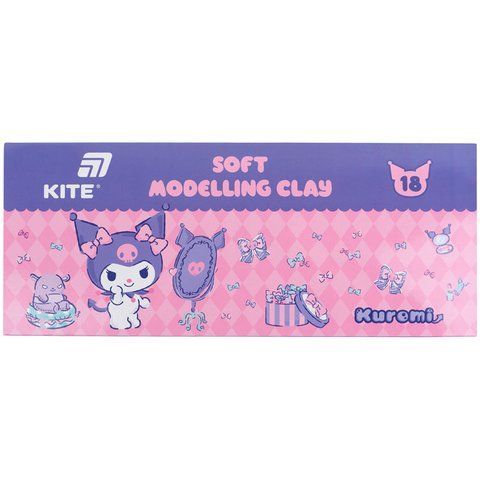 Пластилін восковий Kite Kuromi HK24-085, 18 кольорів, 360 г HK24-085 фото