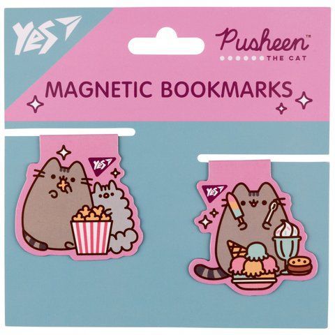 Закладки магнітні Yes "Pusheen candy", 2шт 708105 фото