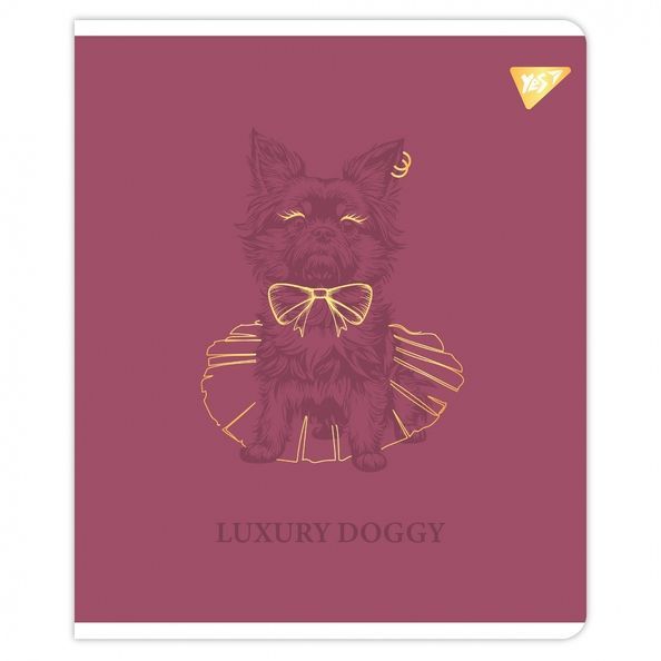 Зошит YES Luxure doggy 48 аркушів лінія ( 5шт ) 767553 фото