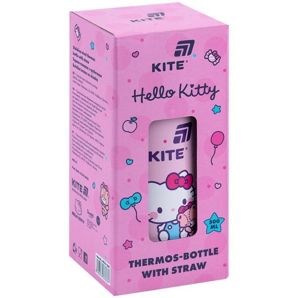 Термос з трубочкою HK25-1261 400мл, Hello Kitty HK25-1261 фото