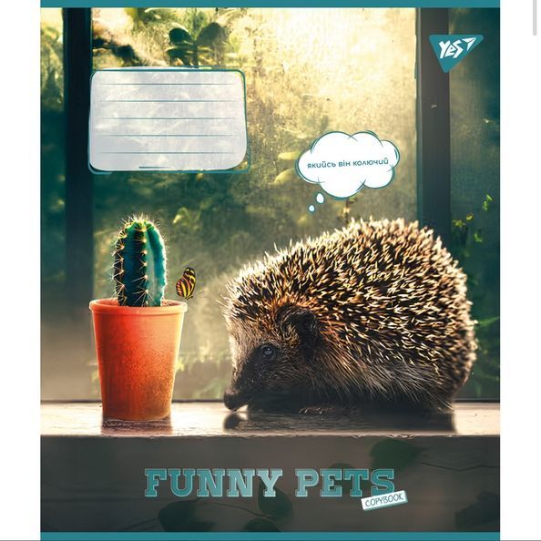 Зошит для записів Yes Funny pets А5 48 аркушів лінія ( 5шт ) 767126 фото