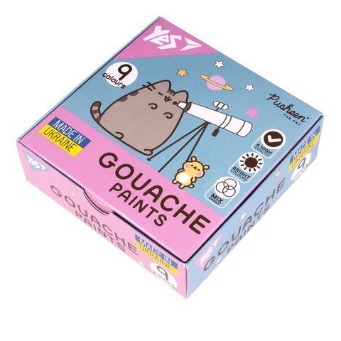 Фарби гуашеві Yes Pusheen 9 кол. 20 мл 230401 фото