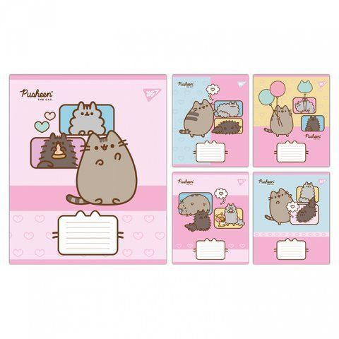 А5/12 лін. Yes Pusheen Funny, зошит учнівський шкільний (5шт.) 767603 фото