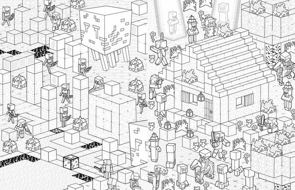 Книга "MINECRAFT Офіційна розмальовка" 000405 фото