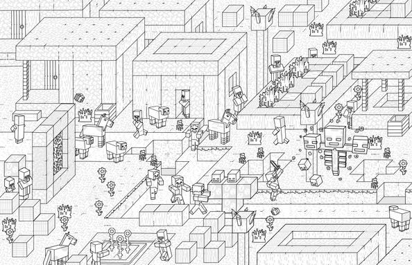 Книга "MINECRAFT Офіційна розмальовка" 000405 фото