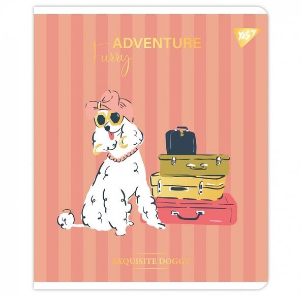 Зошит YES Exquisite doggy А5 48 аркушів клітинка ( 5шт ) 767548 фото