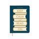 Щоденник читацький &laquo;Keep calm and read on&raquo; синій orner-3032 фото 1