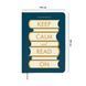 Щоденник читацький &laquo;Keep calm and read on&raquo; синій orner-3032 фото 2