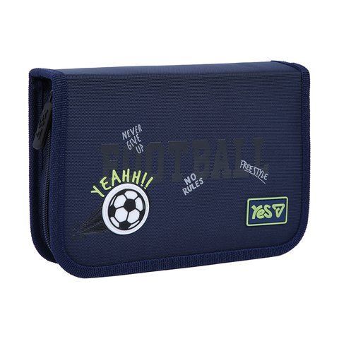 Пенал твердий Yes одинарний з клапаном Football HP-03 533869 фото