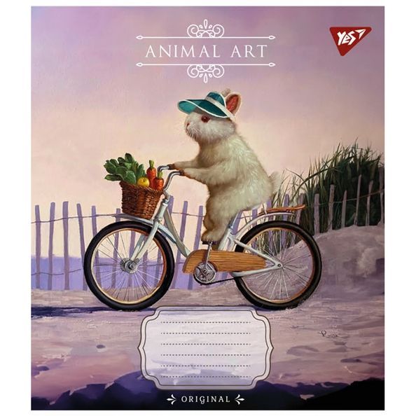 Зошит для записів Yes Animal art А5 48 аркушів лінія ( 5шт ) 767122 фото