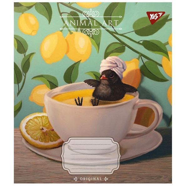 Зошит для записів Yes Animal art А5 48 аркушів лінія ( 5шт ) 767122 фото