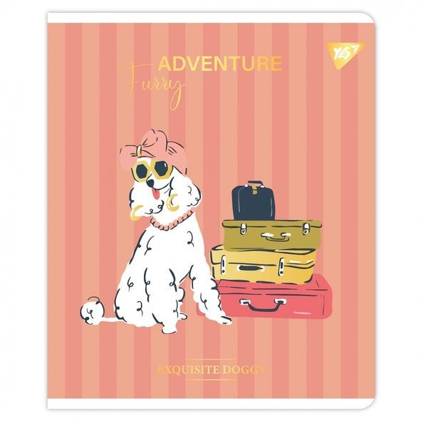 Зошит YES Exquisite doggy 48 аркушів лінія ( 5шт ) 767552 фото