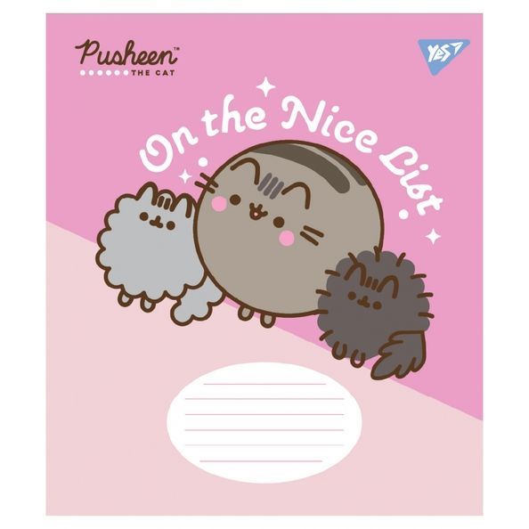 А5/12 лін. Yes Pusheen The Cat, зошит учнівський шкільний (5шт.) 767613 фото