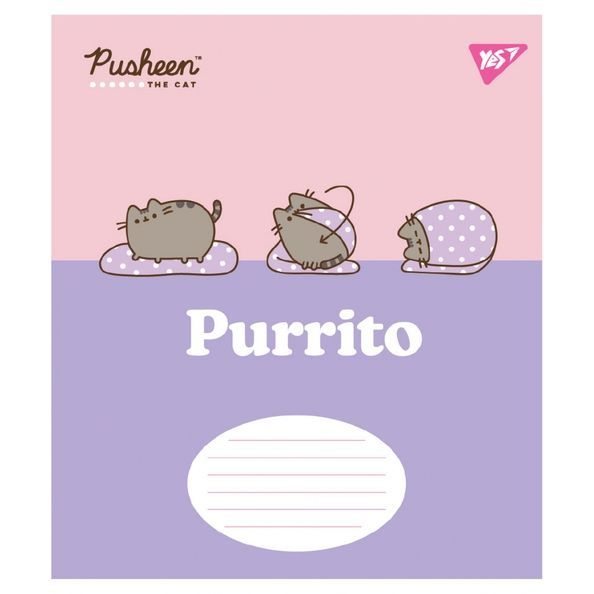 А5/12 лін. Yes Pusheen The Cat, зошит учнівський шкільний (5шт.) 767613 фото