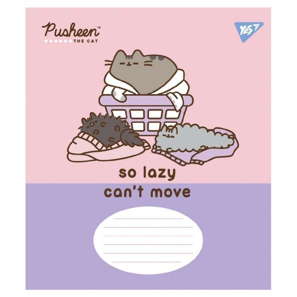 А5/12 лін. Yes Pusheen The Cat, зошит учнівський шкільний (5шт.) 767613 фото