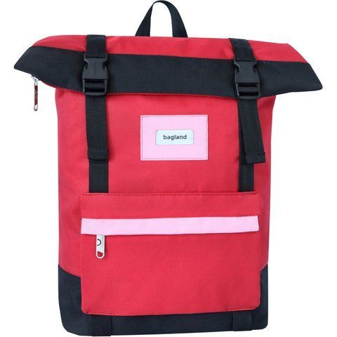 Рюкзак роллтоп Bagland Holder 25 л. червоний/чорний 1065919120 фото