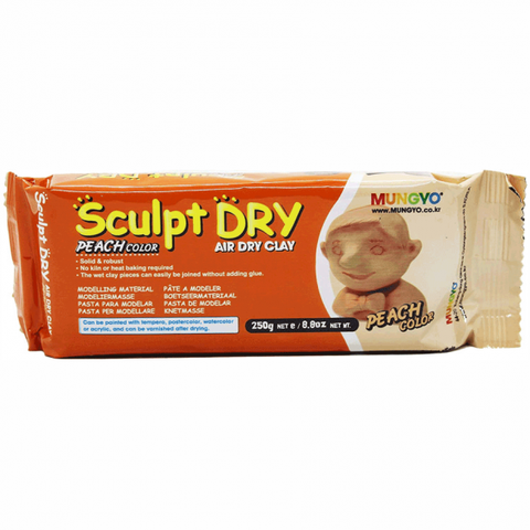 Маса для моделювання персикова самозастигаюча 250г ''Sculpt Dry'' MUNGYO 8804819065548 фото