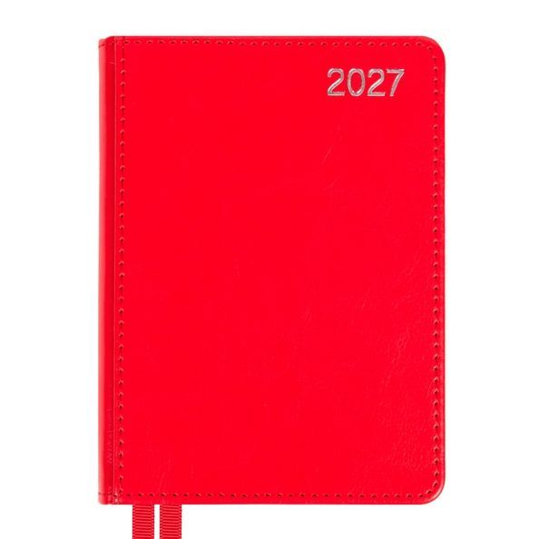 Щоденник діловий А6 Leo Planner датований 2027 "City", твердий, червоний, 352 сторінки 252762 фото