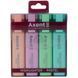 Маркер Axent Highlighter 2537-80-A, 1-5 мм, клиноподібний, набір 2537-80-A фото 2