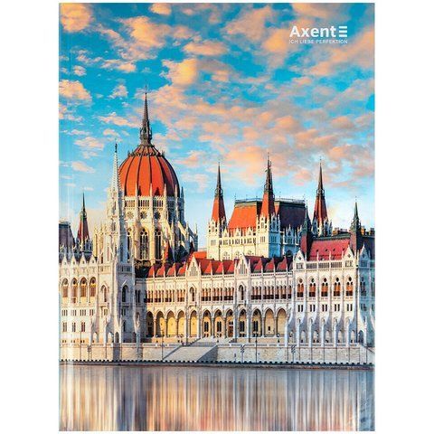 Книга записна А4-, 203*273 мм,96арк., кліт., City, Budapest 8425-8-A фото