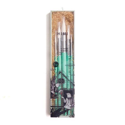 Набір пензлів HIMI 5 шт. круглий, Green Edition 6974712455011 фото