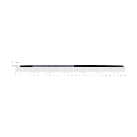 Пензель синтетика кругла загострена INTENSE 1668SR №1 довга ручка ROSA 4823098534853 фото