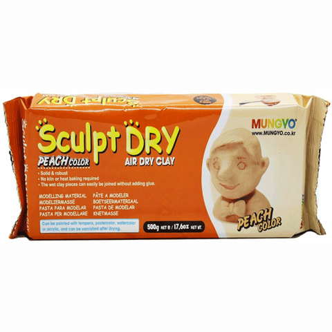 Маса для моделювання персикова самозастигаюча 500г ''Sculpt Dry'' MUNGYO 8804819065517 фото
