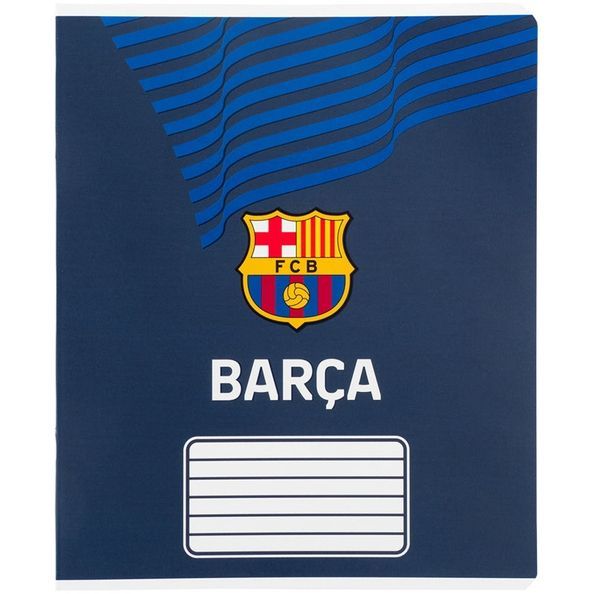 Зошит шкільний Kite 18 арк., клітинка, софт тач + УФ лак, FC Barcelona (5шт.) BC26-236 фото