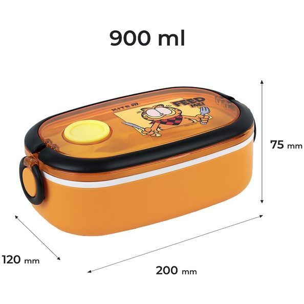 Ланчбокс Kite Garfield GF25-1180, 900 мл, помаранчевий GF25-1180 фото