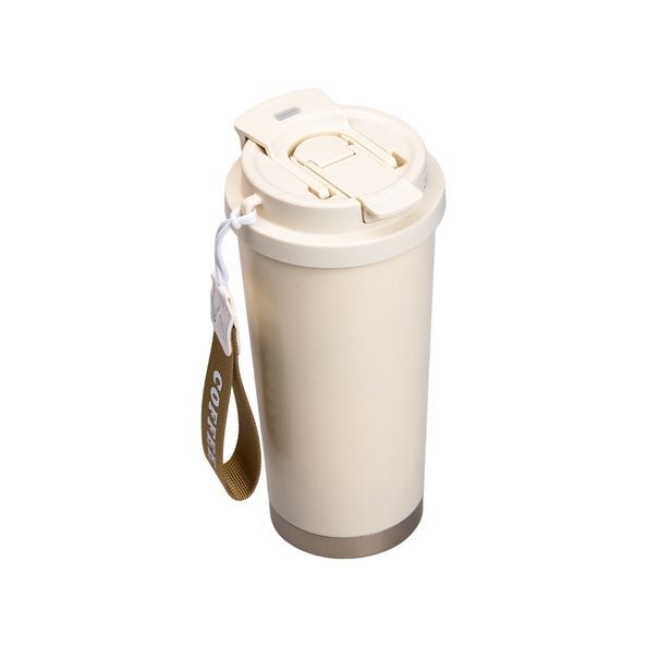 Термочашка Coffee 500 мл з ремінцем, бежевий HP-14-17BE фото
