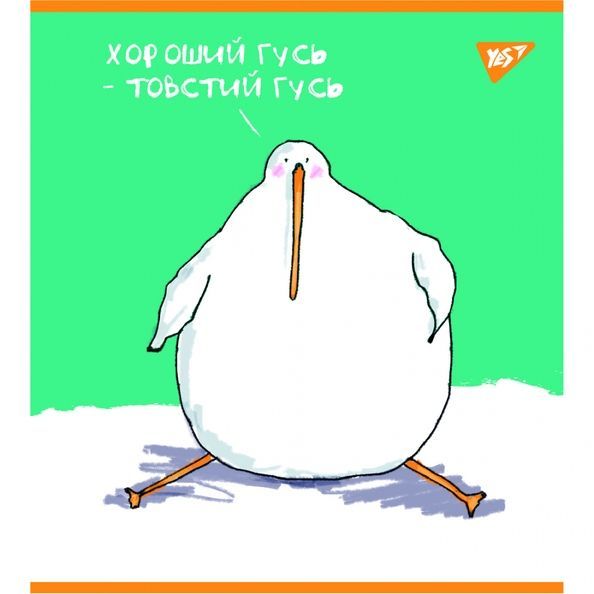 Зошит YES Гусь А5 48 аркушів клітинка ( 5шт ) 766869 фото