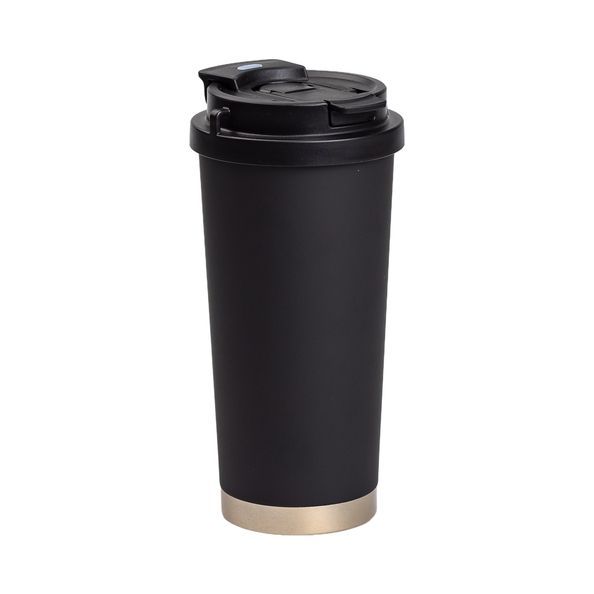 Термочашка Coffee 500 мл з ремінцем, чорний HP-14-17B фото