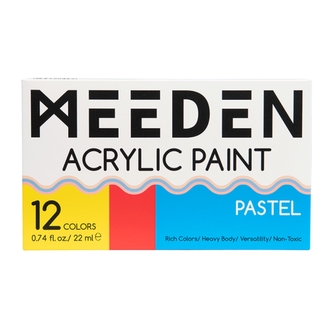 Набір акрилових фарб Pastel 12&times;22мл MEEDEN 6975441365329 фото