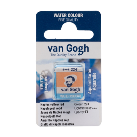 Фарба акварельна Van Gogh (224), Неополітанський жовто-червоний, кювета, Royal Talens 8712079418991 фото