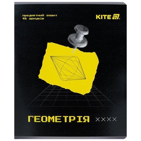Зошит предметний Kite Techno K25-240-1, 48 аркушів, клітинка, геометрія K25-240-1 фото