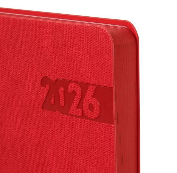 Щоденник Leo Planner датований 2026 "Boss", червоний 252636 фото
